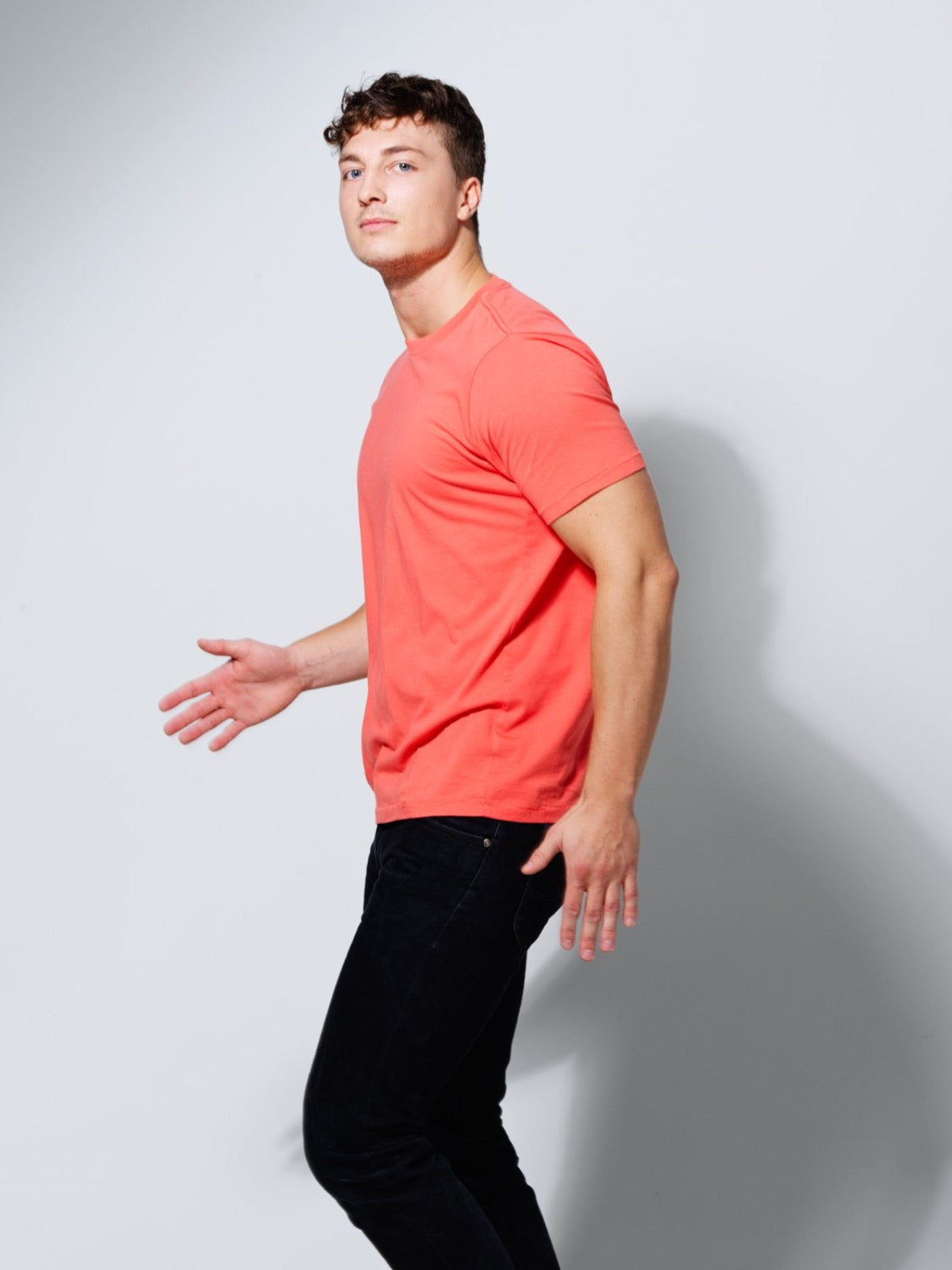 T- SHIRT CORAL ORANGE-T-shirt-Blankdays