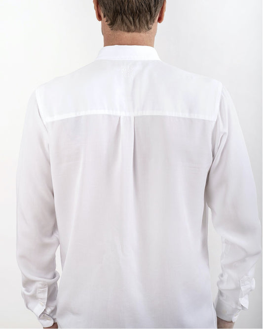 TENCEL SHIRT WHITE-shirts-Blankdays