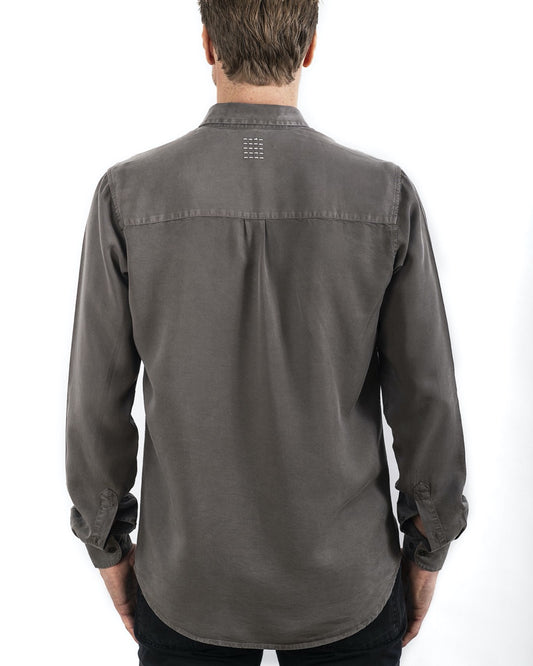 TENCEL SHIRT ARMY OLIVE-shirts-Blankdays