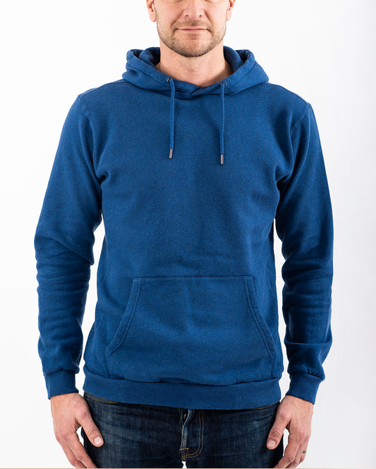 HOODIE BLUE MELANGE-Hoodie-Blankdays