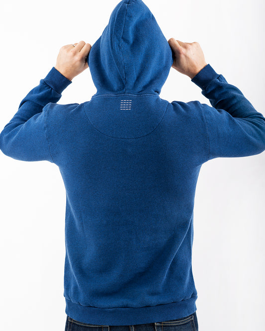 HOODIE BLUE MELANGE-Hoodie-Blankdays