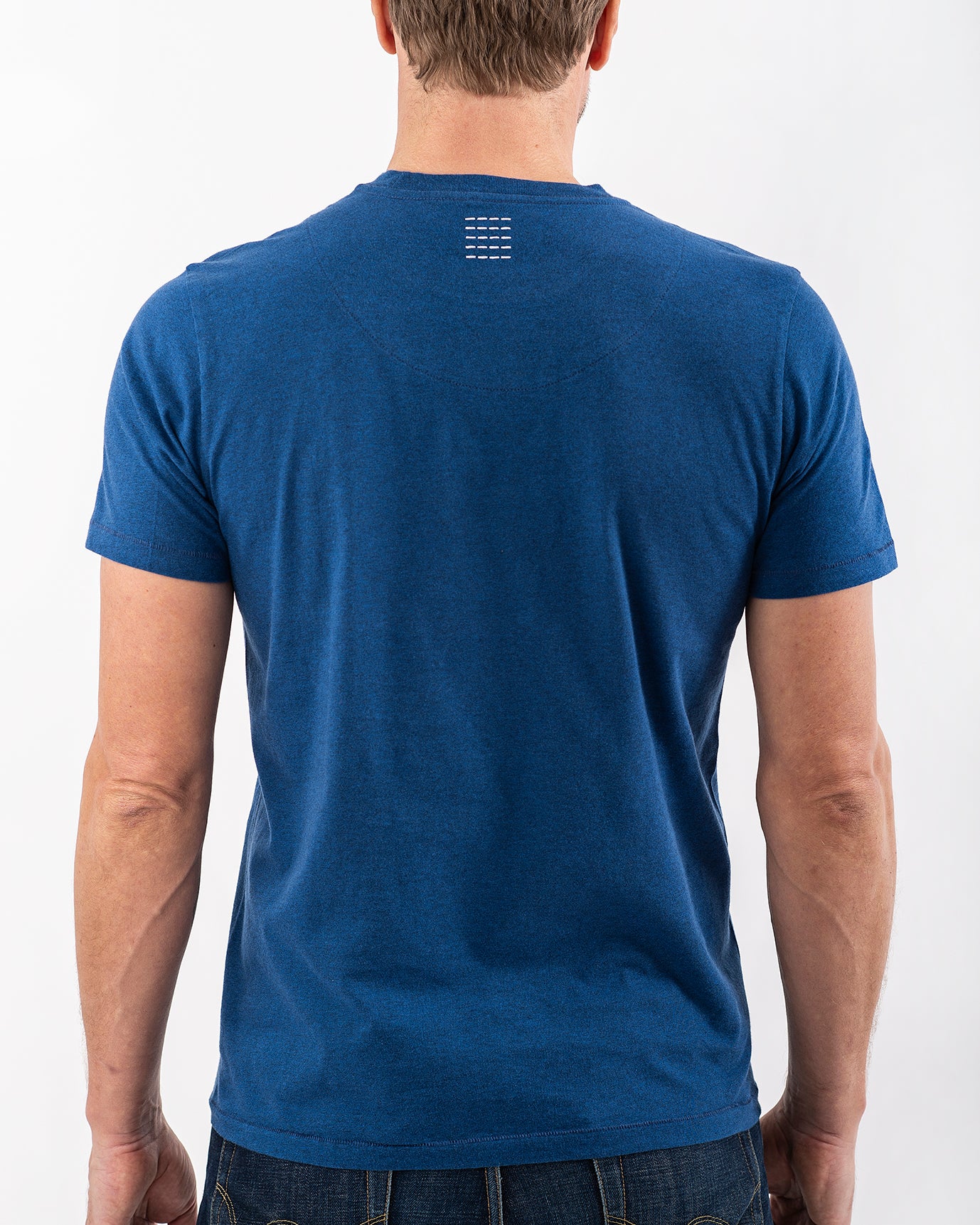 T-SHIRT BLUE MELANGE-T-shirt-Blankdays