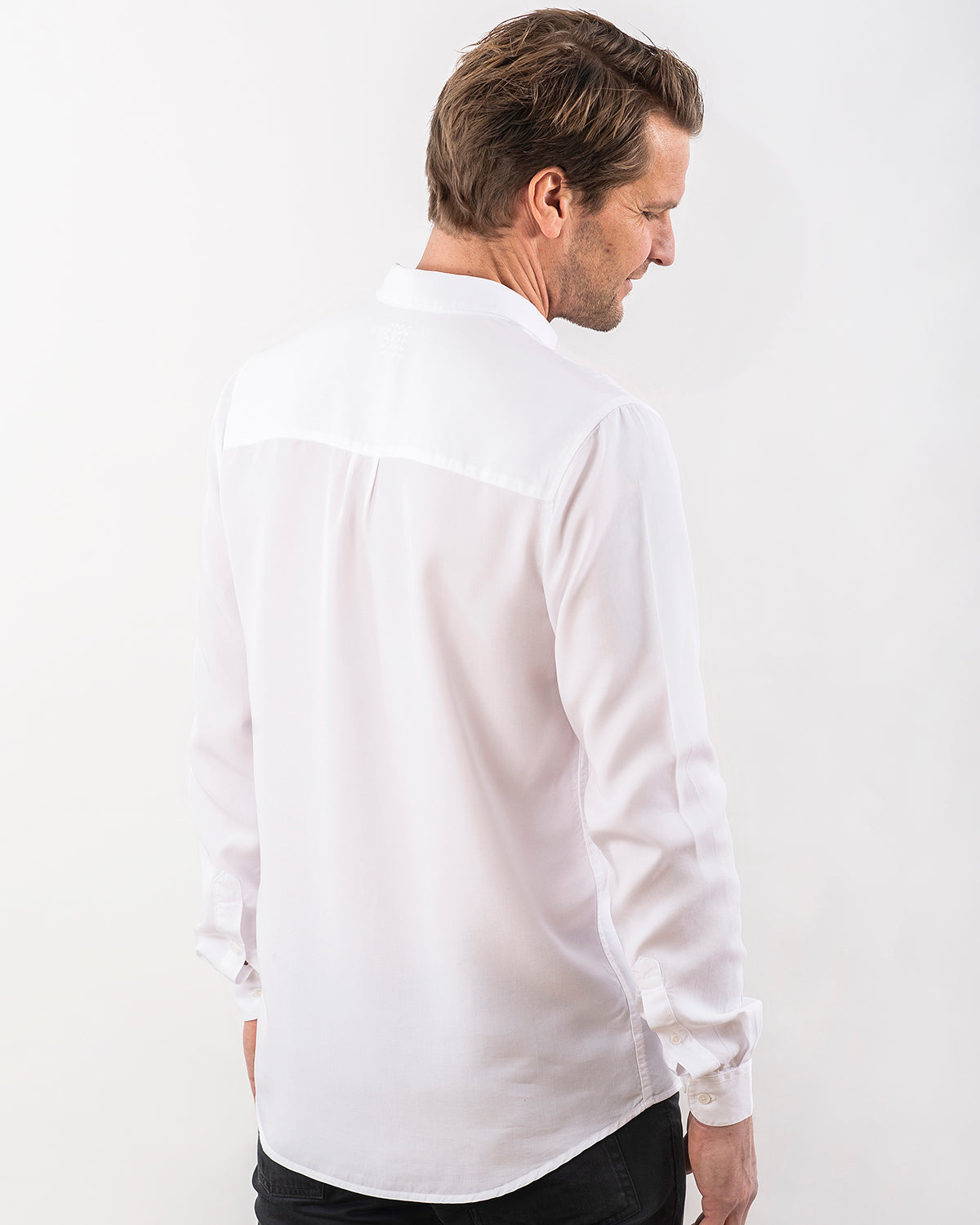 TENCEL SHIRT WHITE-shirts-Blankdays
