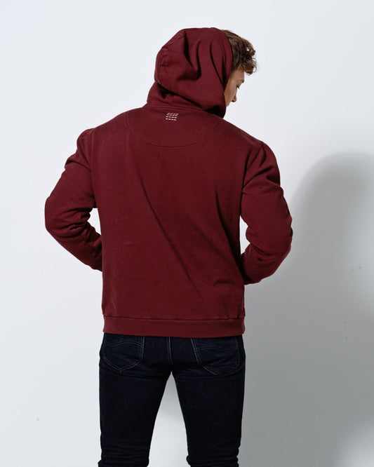 HOODIE DEEP BURGUNDY-Hoodie-Blankdays