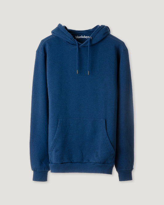 HOODIE BLUE MELANGE-Hoodie-Blankdays