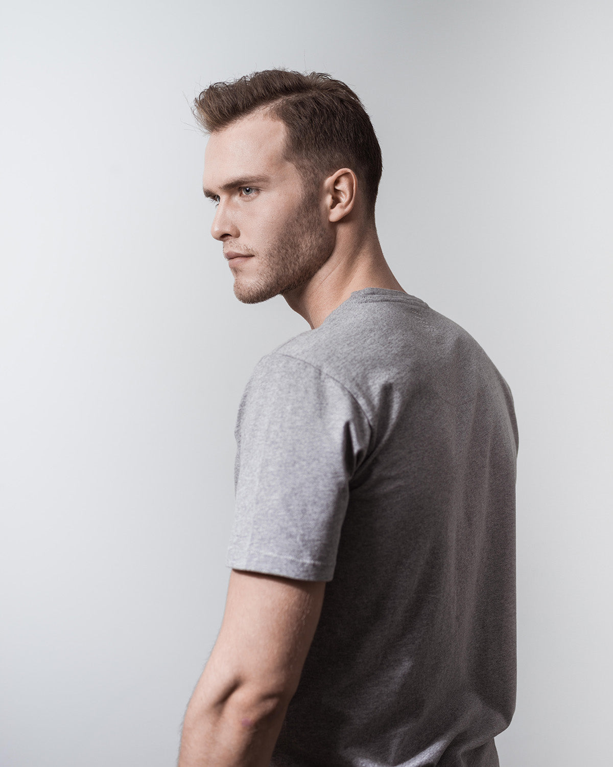 T- SHIRT GREY MELANGE-T-shirt-Blankdays