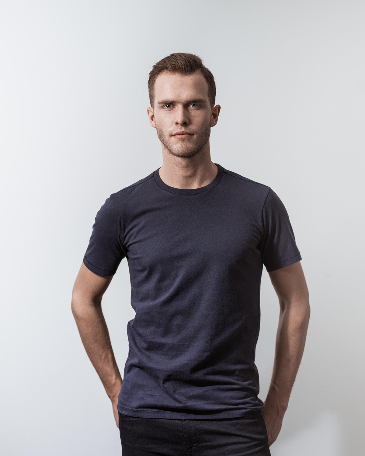 T- SHIRT NAVY-T-shirt-Blankdays