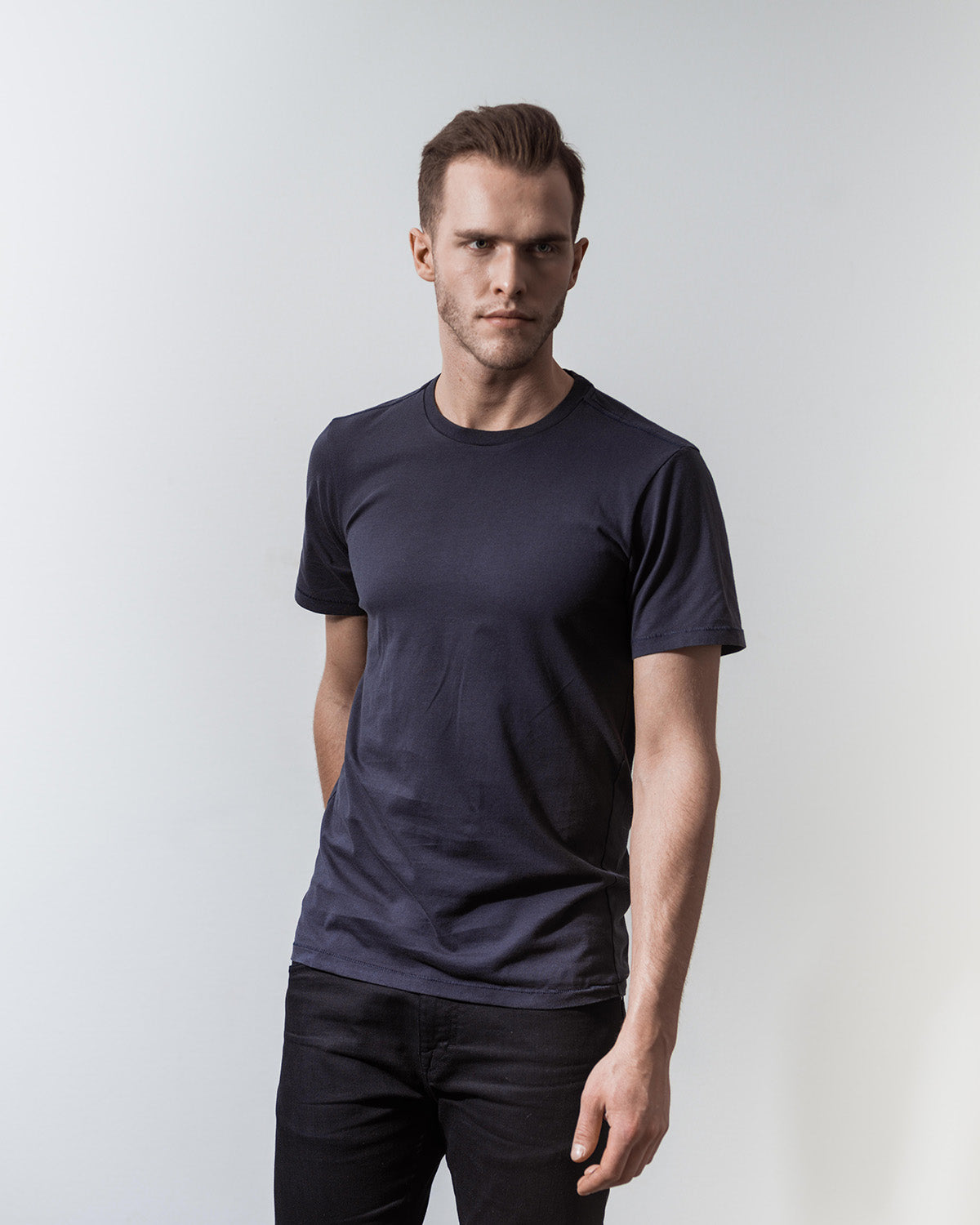 T- SHIRT NAVY-T-shirt-Blankdays