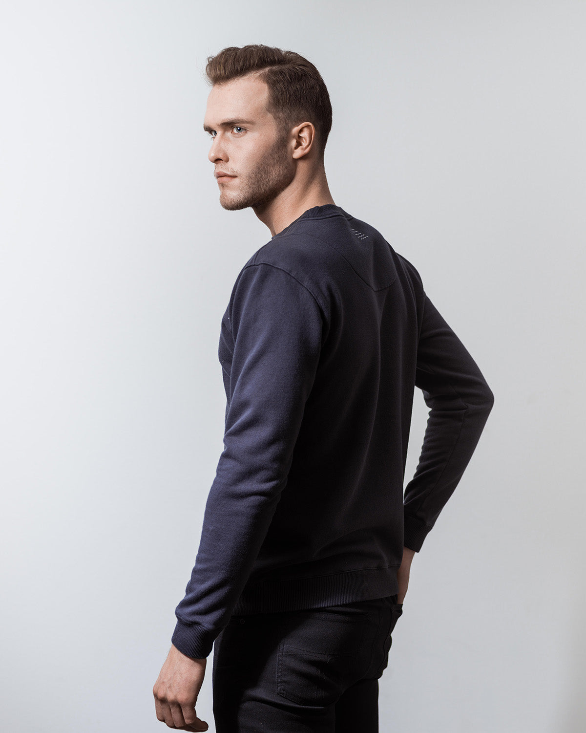 SWEATSHIRT NAVY-Sweatshirt-Blankdays