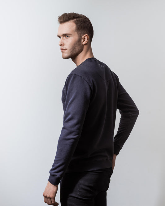 SWEATSHIRT NAVY-Sweatshirt-Blankdays