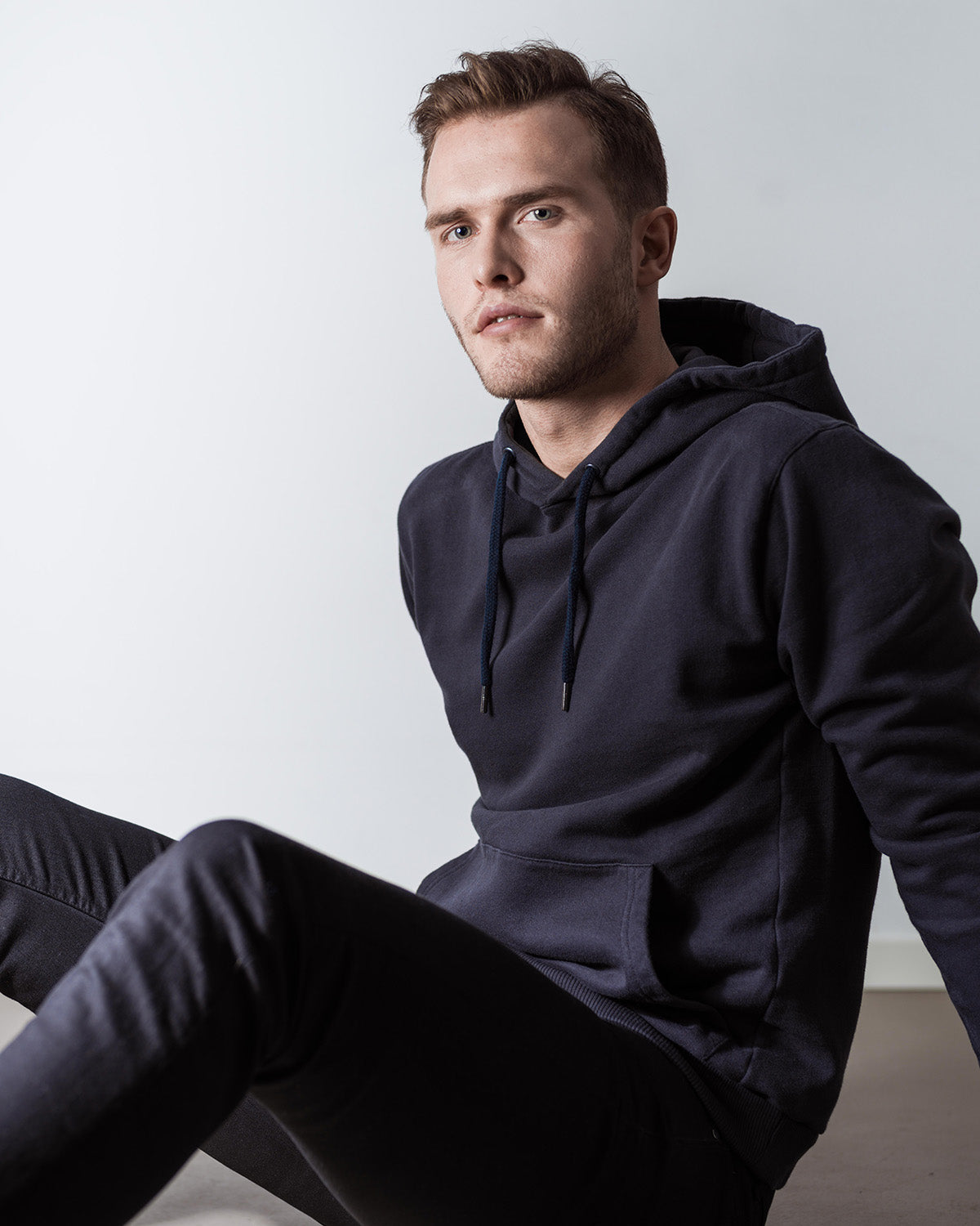 HOODIE NAVY-Hoodie-Blankdays