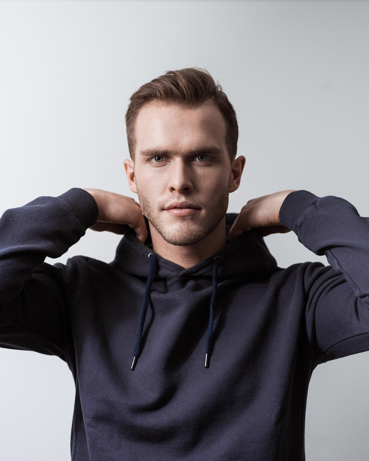 HOODIE NAVY-Hoodie-Blankdays