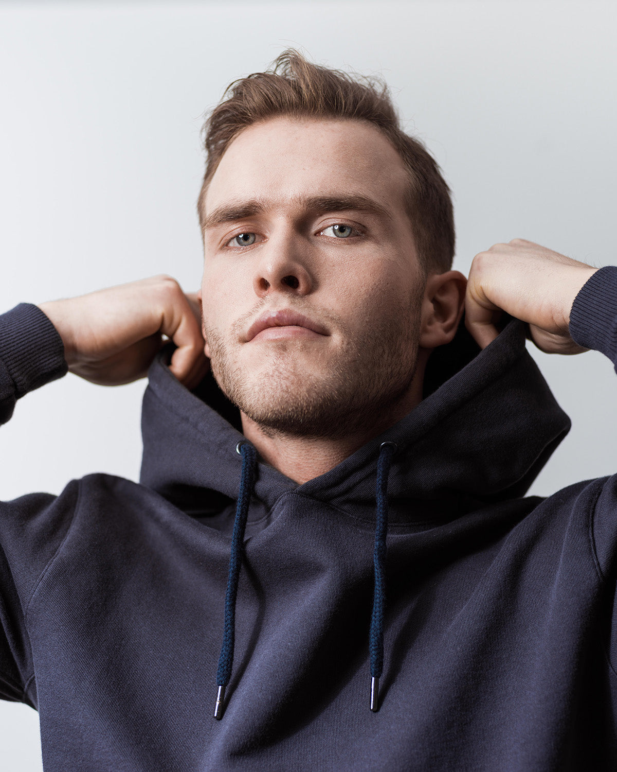 HOODIE NAVY-Hoodie-Blankdays