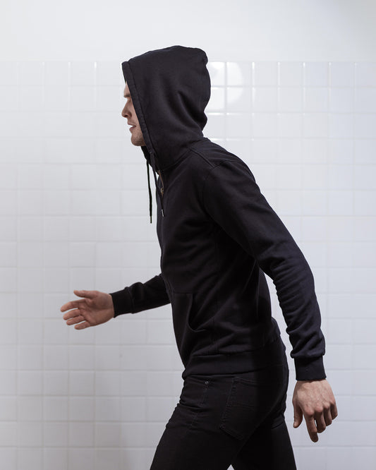 ZIP HOODIE BLACK-Zip hoodie-Blankdays