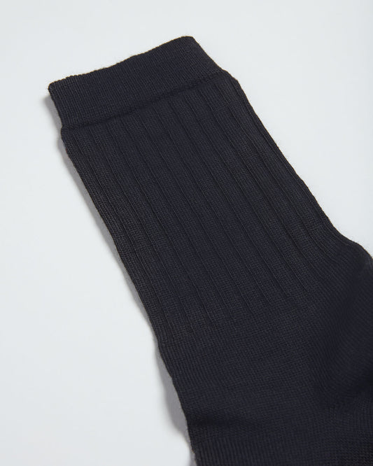 MERINO SOCK SOLID NAVY- 2 PACK