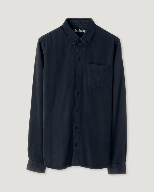 TENCEL SHIRT NAVY-shirts-Blankdays