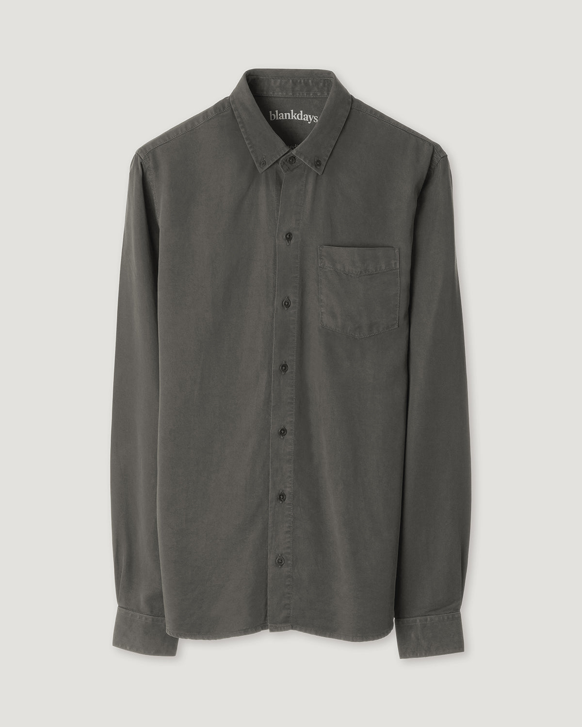 TENCEL SHIRT ARMY OLIVE-shirts-Blankdays