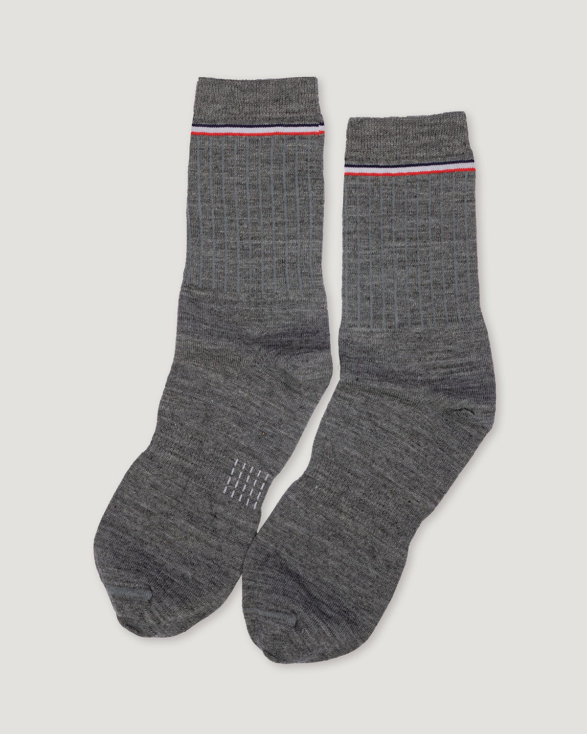 MERINO SOCK GREY MELANGE- 2 PACK-Merino sock-Blankdays