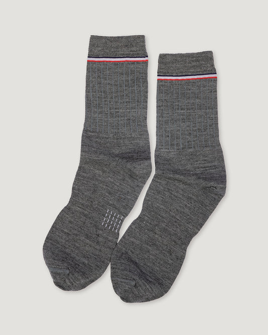 MERINO SOCK GREY MELANGE- 2 PACK-Merino sock-Blankdays