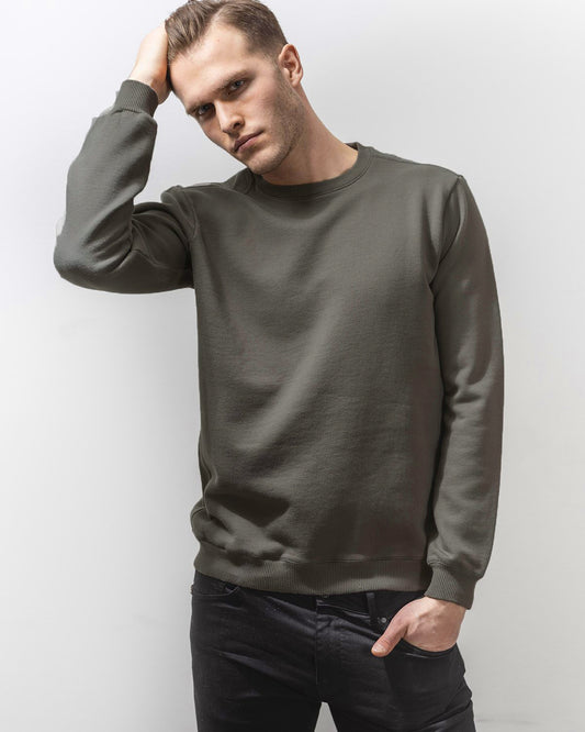 SWEATSHIRT ARMY OLIVE-Sweatshirt-Blankdays