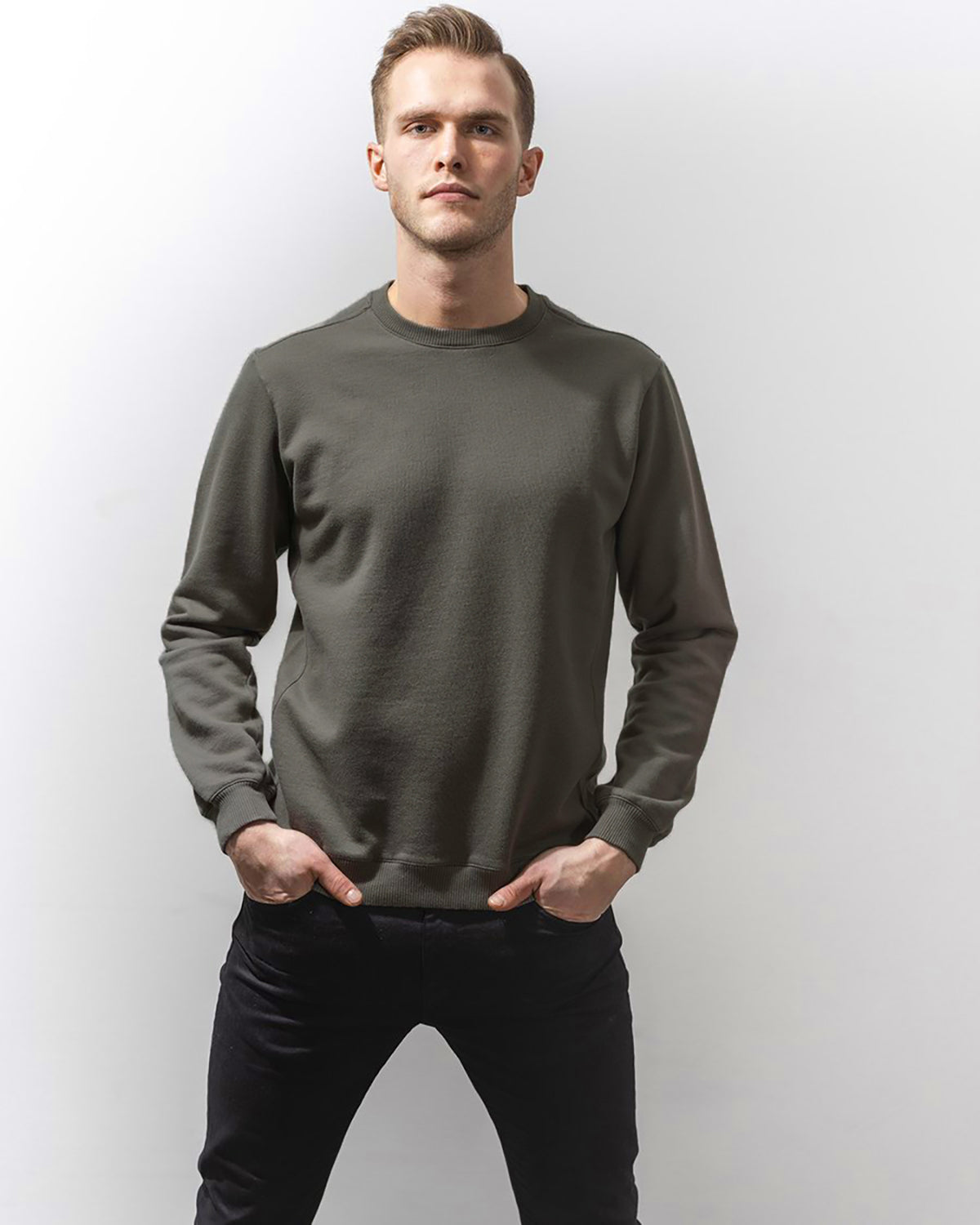 SWEATSHIRT ARMY OLIVE-Sweatshirt-Blankdays