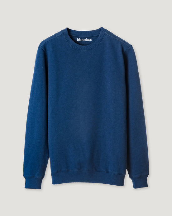 SWEATSHIRT BLUE MELANGE-Sweatshirt-Blankdays
