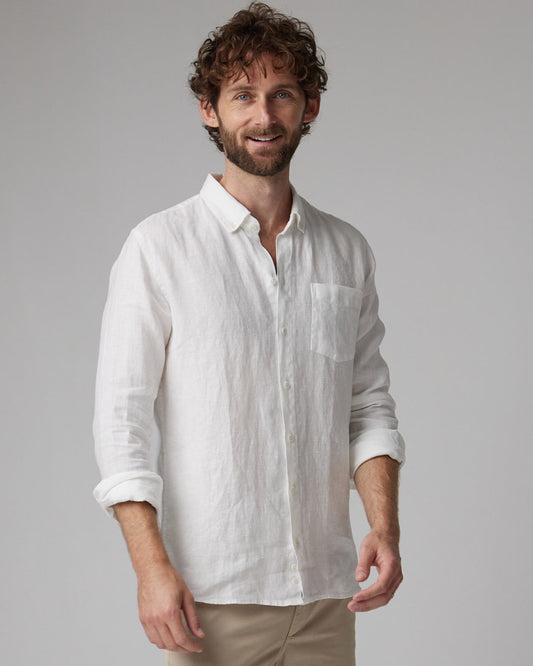 THE LINEN SHIRT WHITE