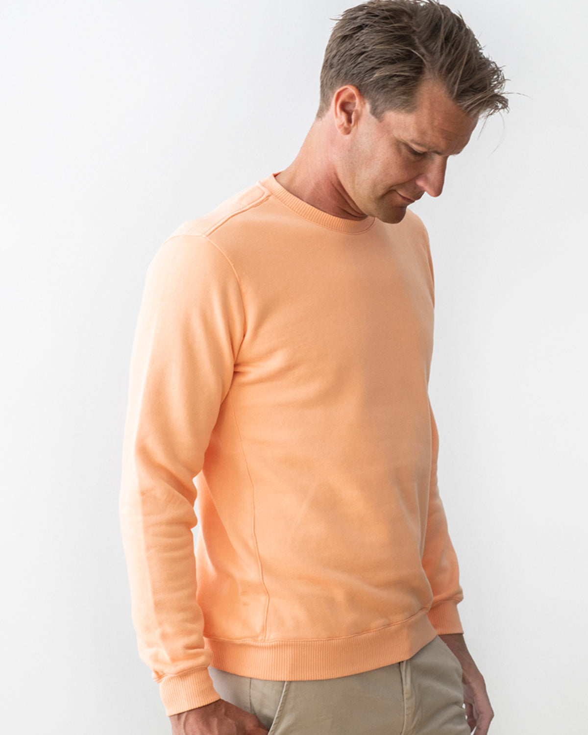 TENCEL SWEATSHIRT APRICOT ORANGE Blankdays