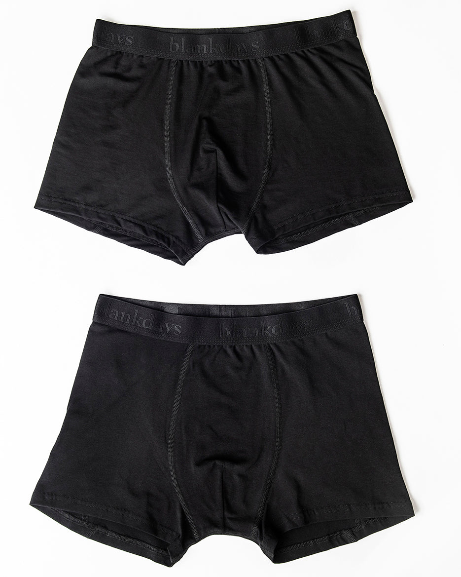 TENCEL™ BOXER SHORTS BLACK 2- PACK