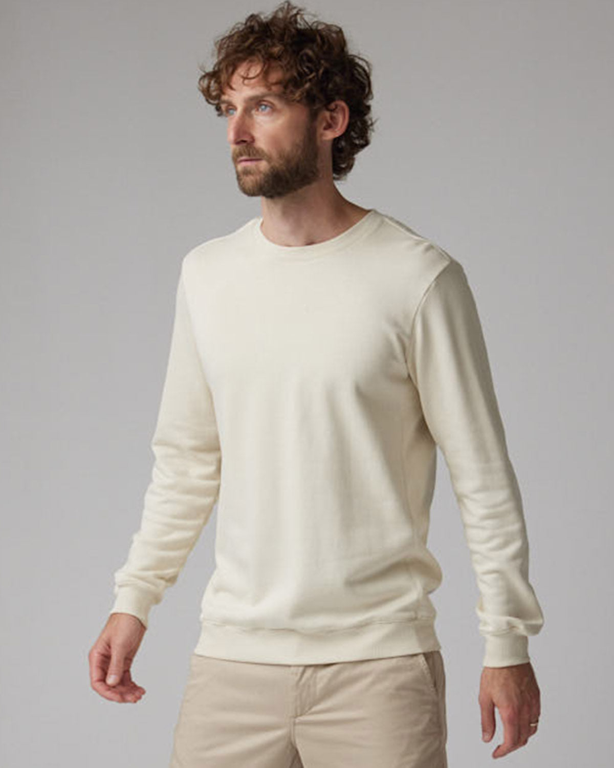 TENCEL™ SWEATSHIRT CLEAN BEIGE