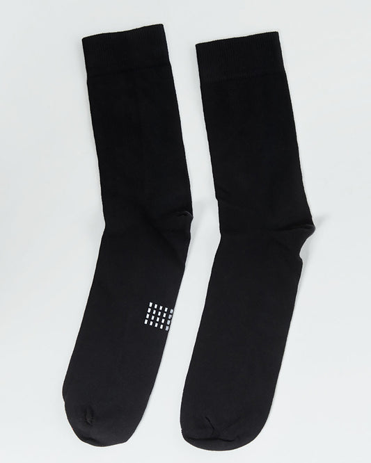 COTTON SOCK SOLID NAVY- 2 PACK