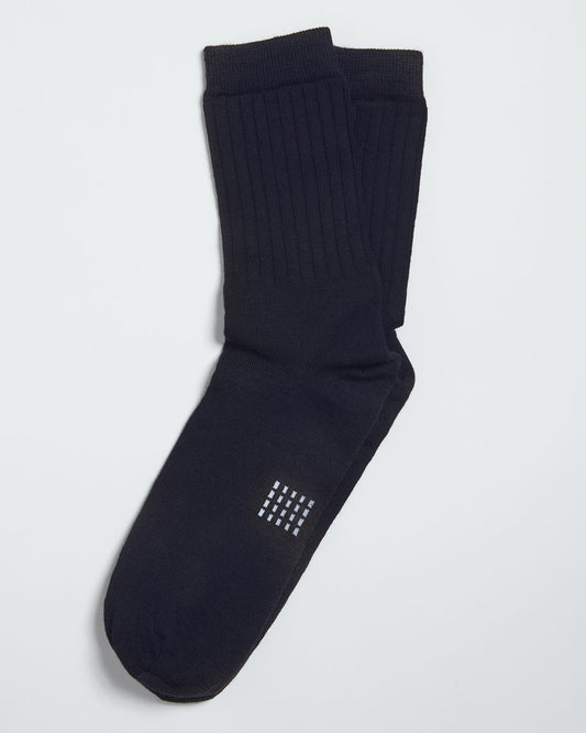 MERINO SOCK SOLID NAVY- 2 PACK