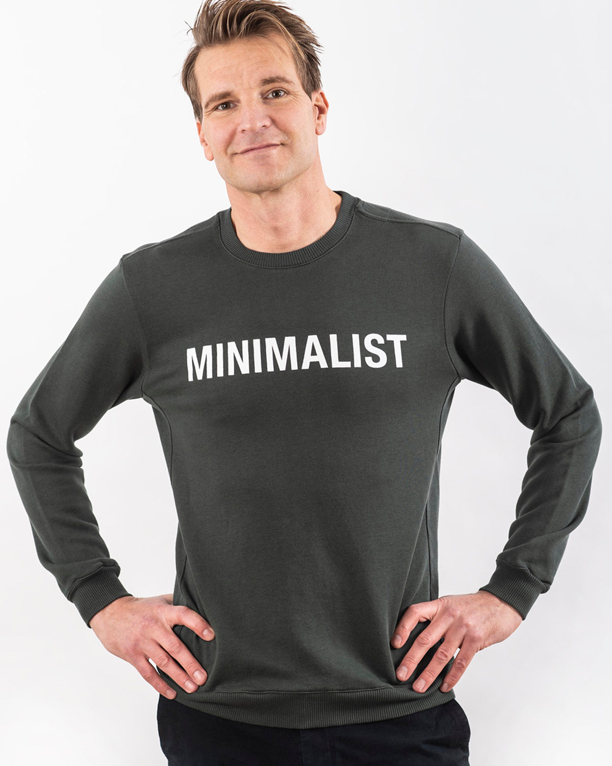 MINIMALIST TENCEL™-SWEATSHIRT DARK OLIVE