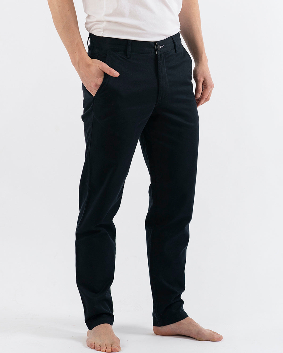 CHINOS MÖRK MARINBLÅ - KORT