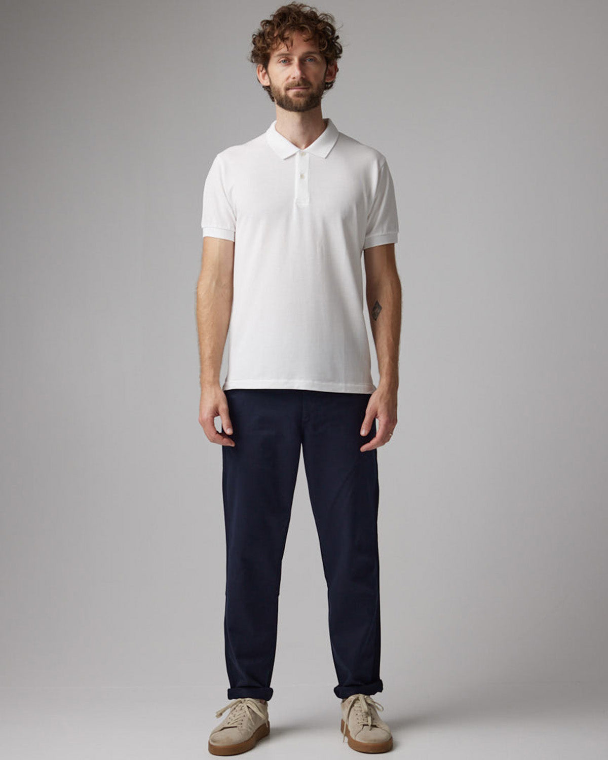 POLO PIQUE WHITE