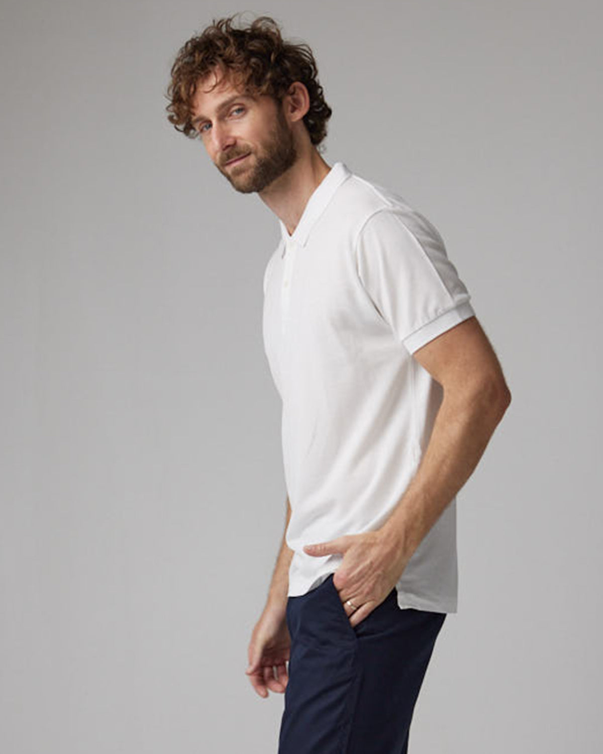 POLO PIQUE WHITE