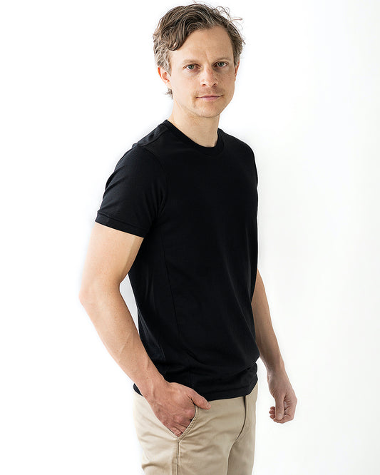 TENCEL T-SHIRT BLACK